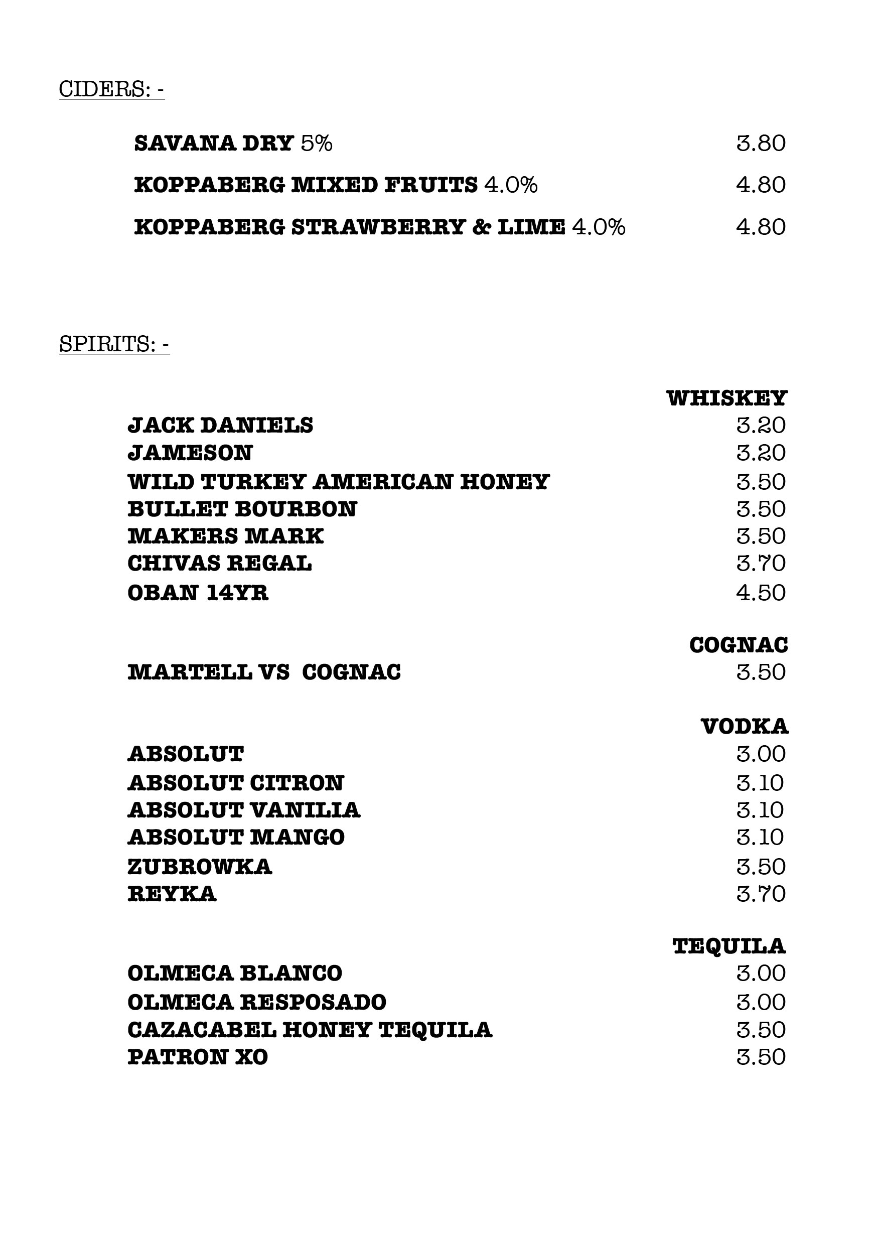 Cocktails Pepper Rocks Nottingham